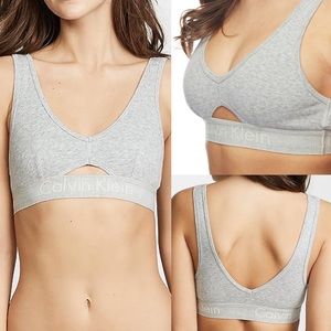 Calvin Klein Unlined Bralette w/ Front Keyhole
